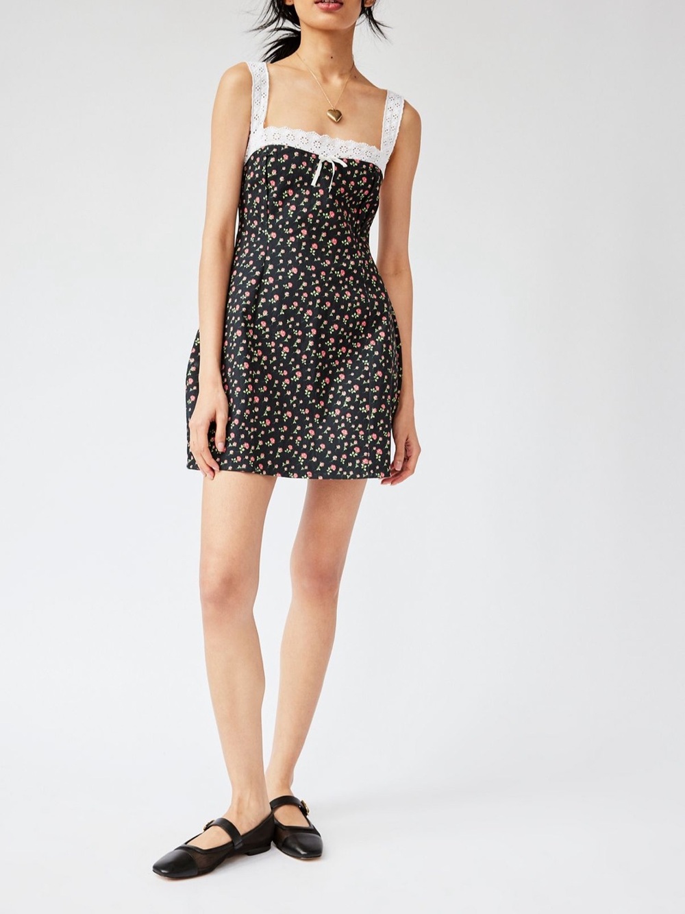 For love and lemons Camille black floral dress 🌺 🖤🌸